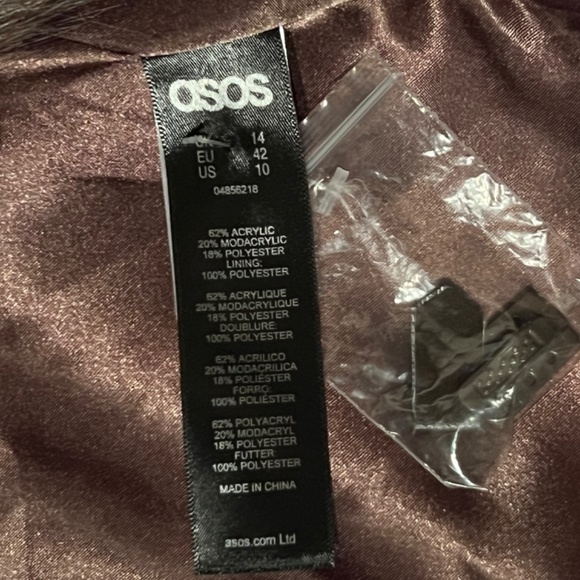 ASOS Faux Fur Coat - Picture 2 of 3